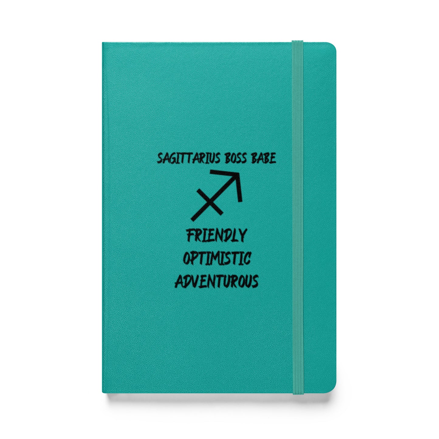 “Sagittarius Boss Babe” Hardcover Bound Notebook