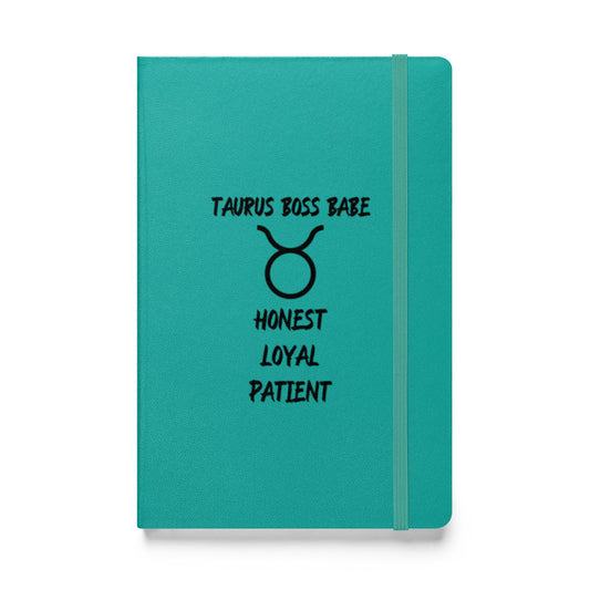 “Taurus Boss Babe” Hardcover Bound Notebook