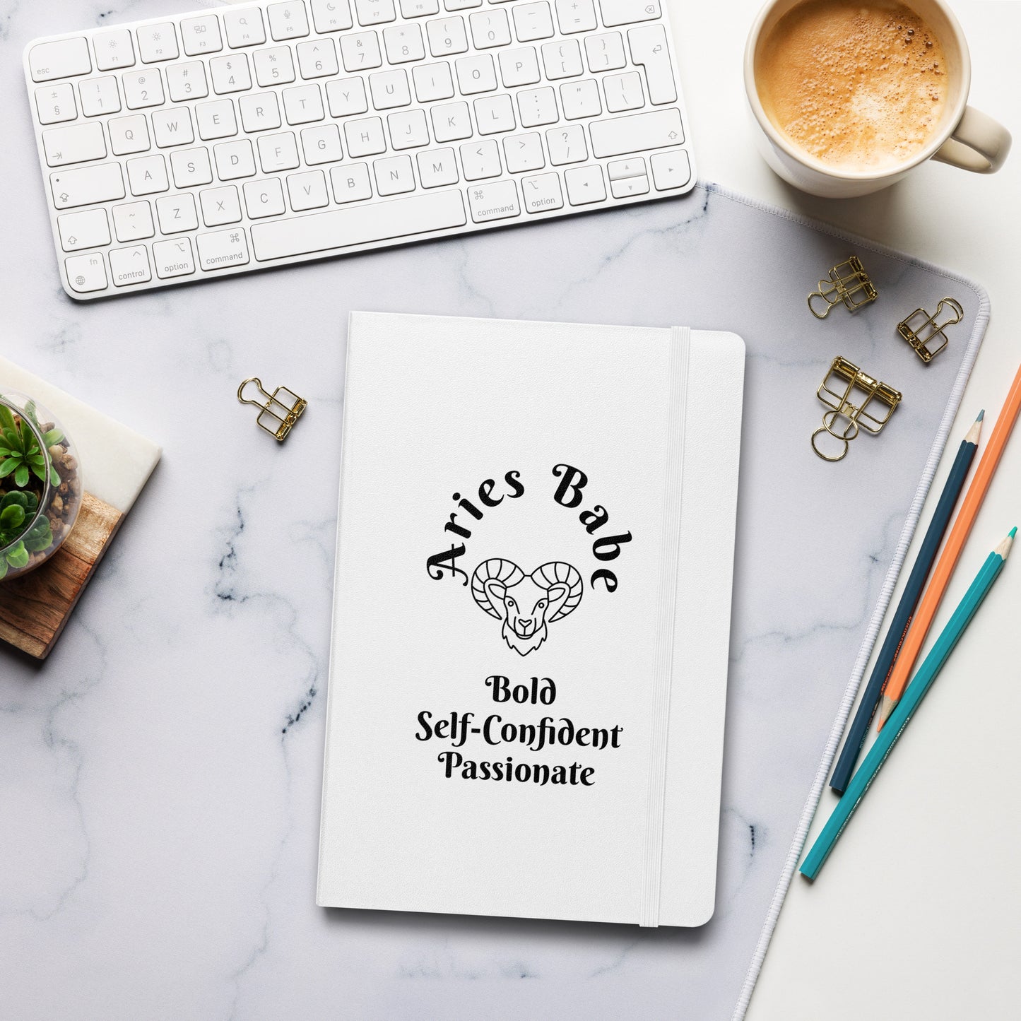 “Aries Babe” Hardcover Bound Notebook