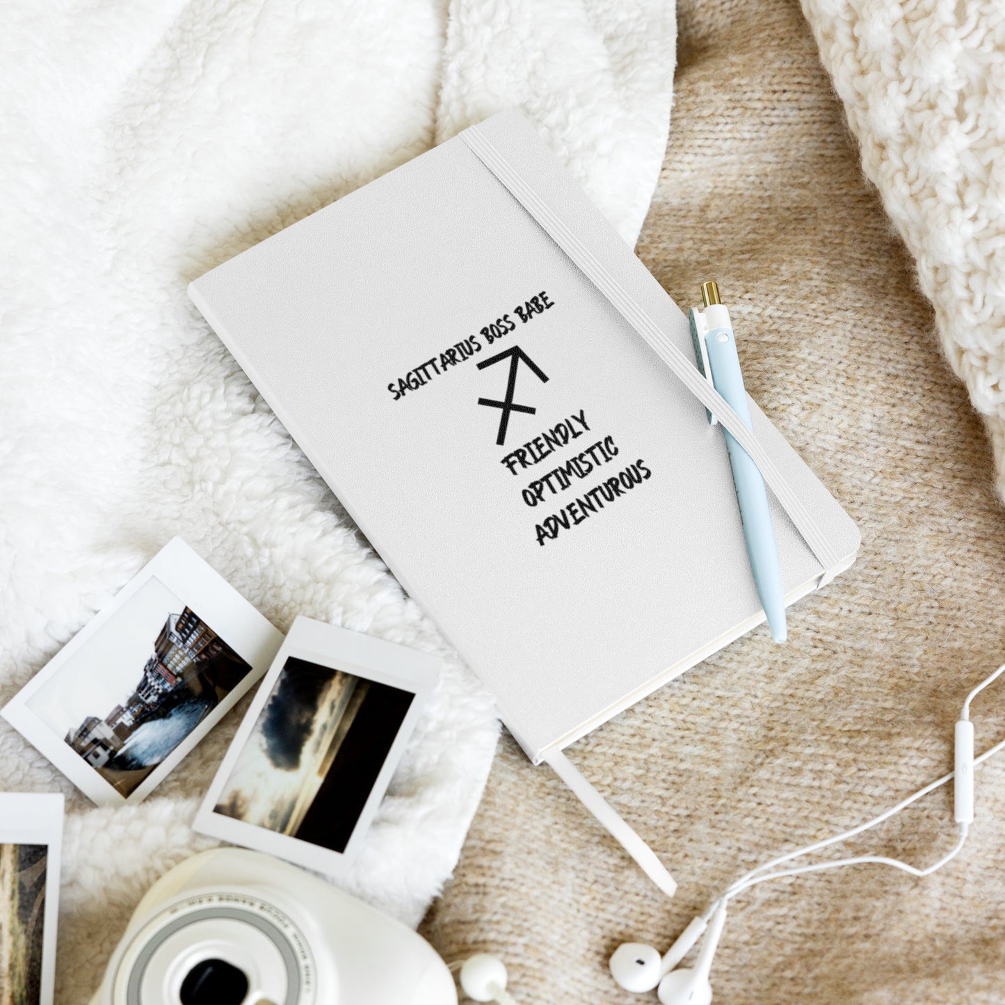 “Sagittarius Boss Babe” Hardcover Bound Notebook
