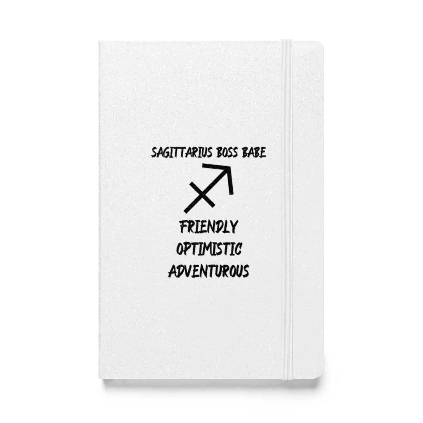 “Sagittarius Boss Babe” Hardcover Bound Notebook
