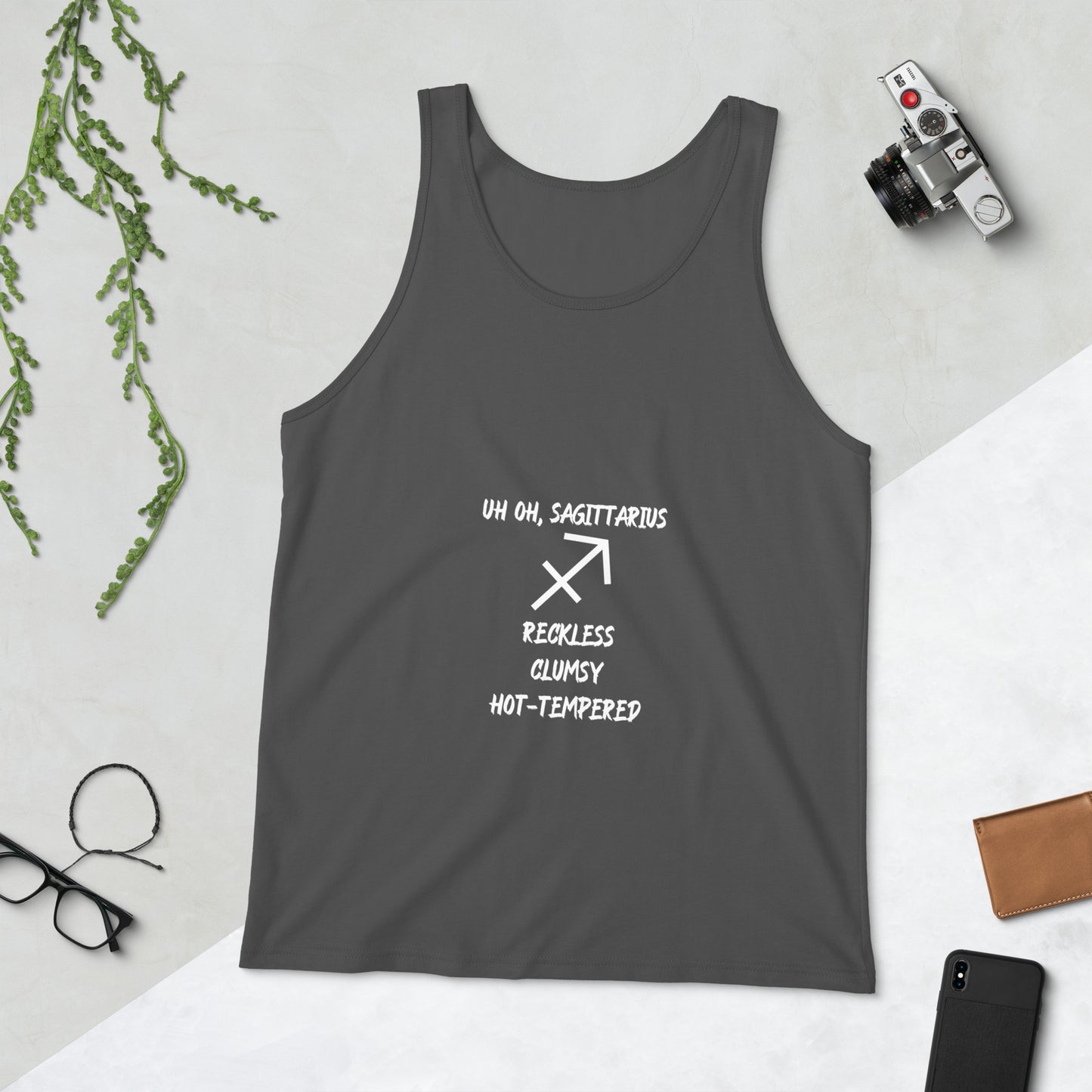 “Uh Oh, Sagittarius” Men's Tank Top