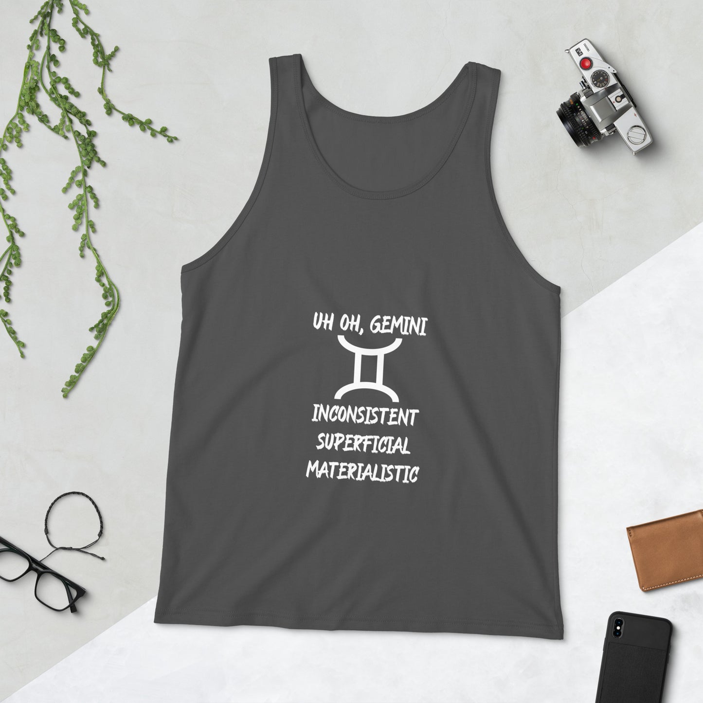 “Uh Oh, Gemini” Men's Tank Top