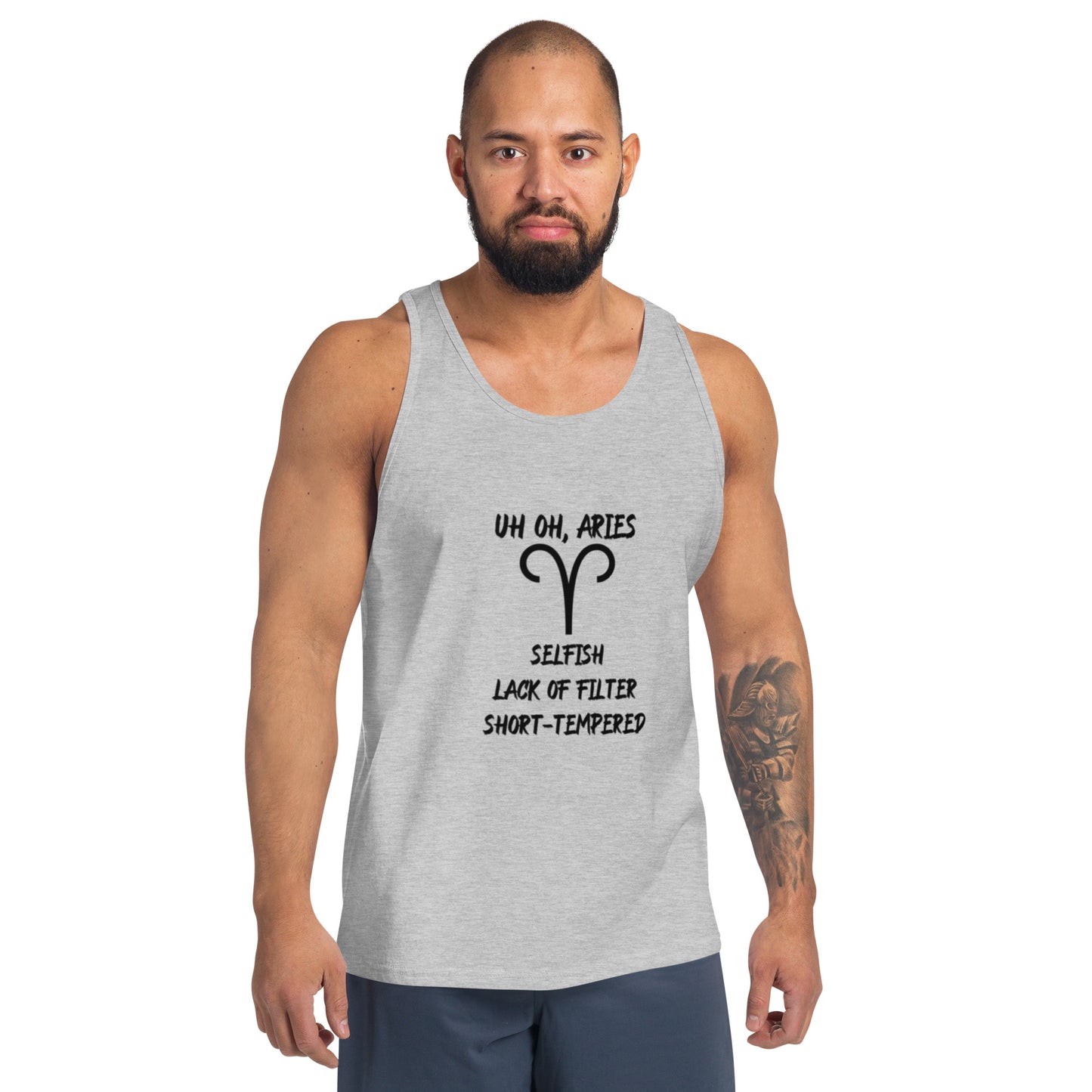 “Uh Oh, Aries” Men's Tank Top
