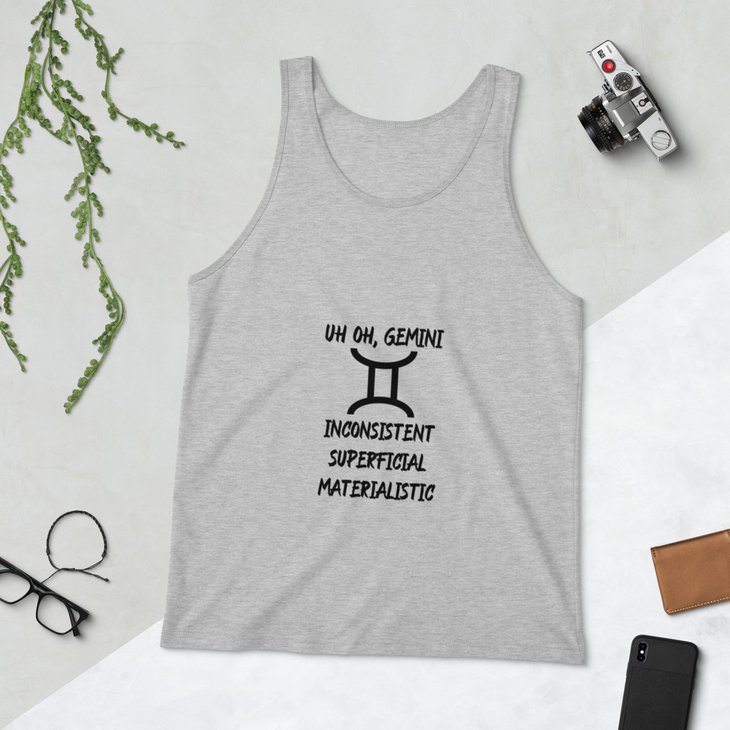 “Uh Oh, Gemini” Men's Tank Top