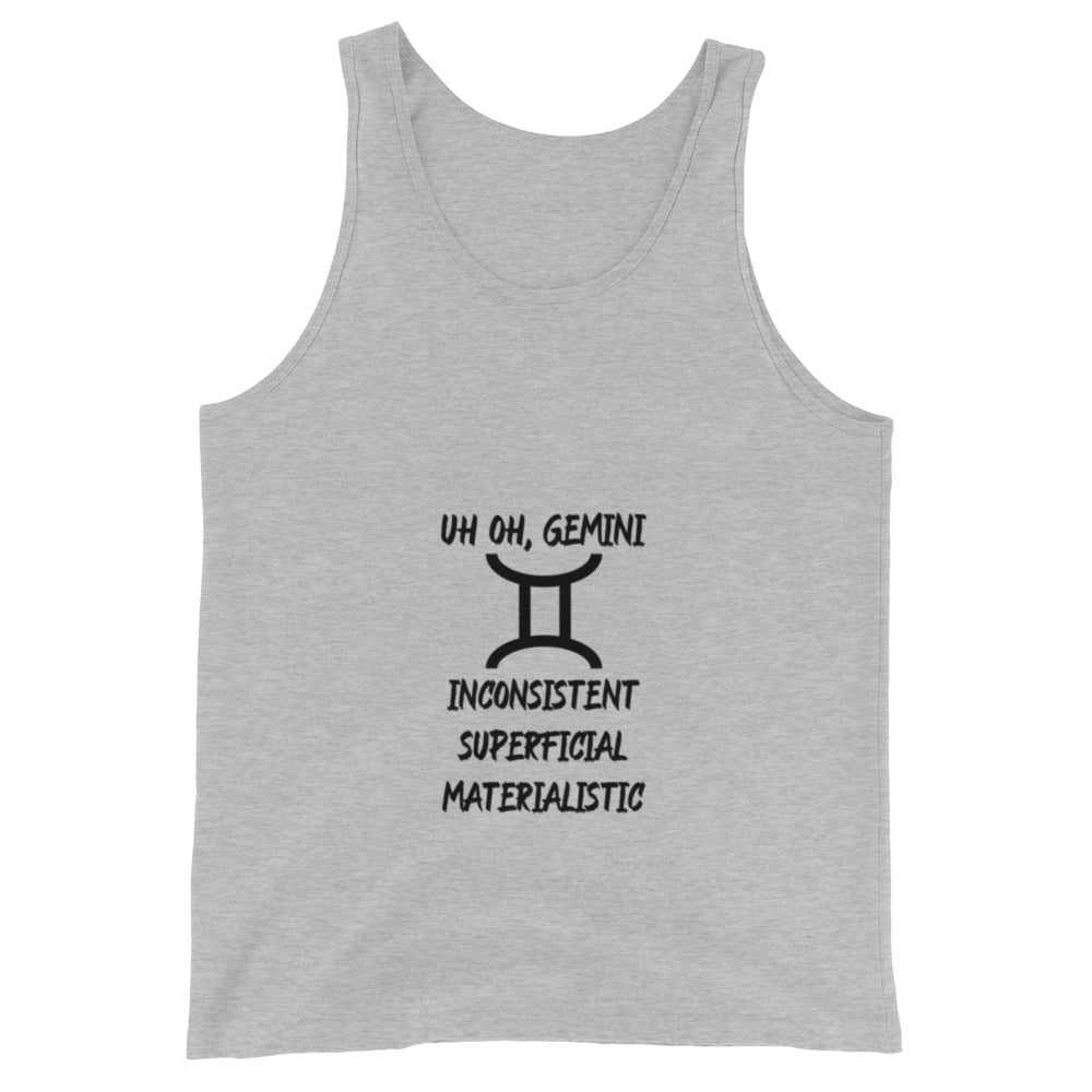 “Uh Oh, Gemini” Men's Tank Top