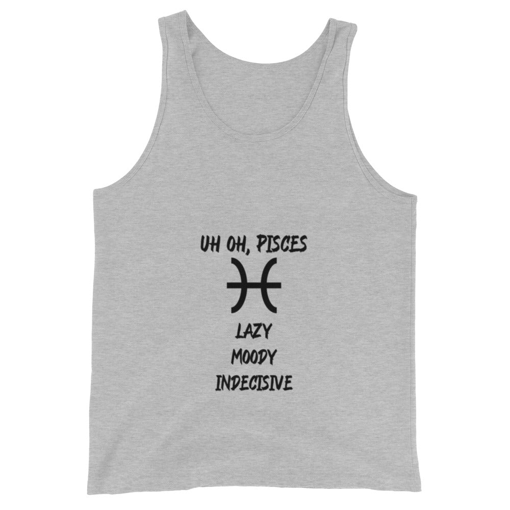 “Uh Oh, Pisces” Men's Tank Top
