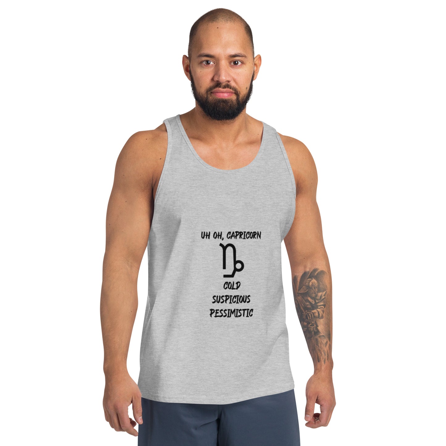 “Uh Oh, Capricorn” Men's Tank Top
