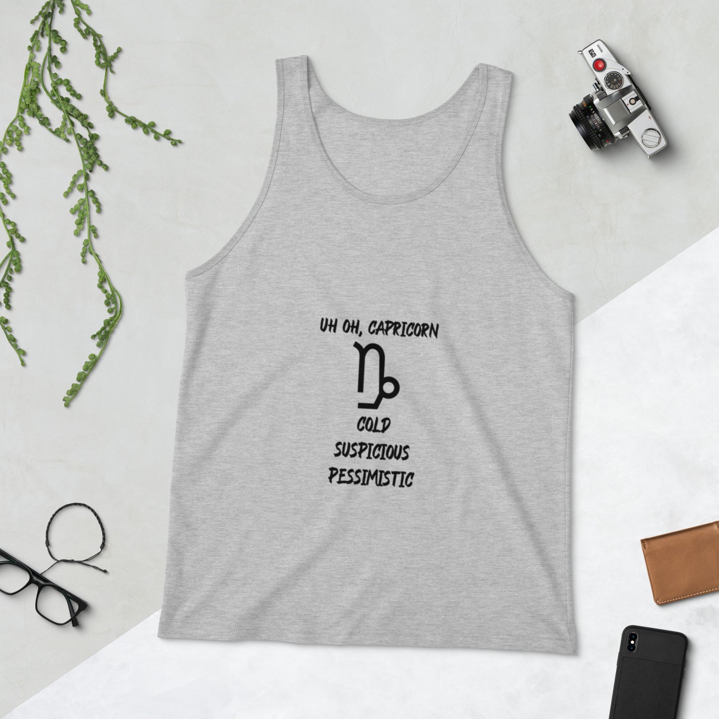 “Uh Oh, Capricorn” Men's Tank Top