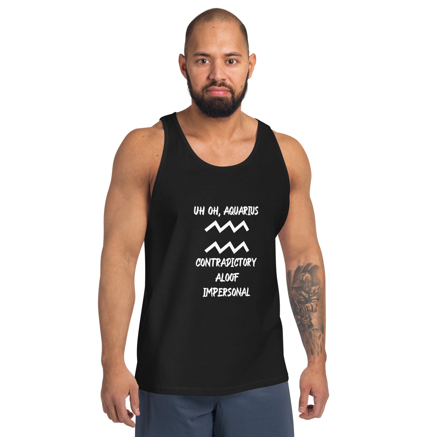“Uh Oh, Aquarius” Men's Tank Top