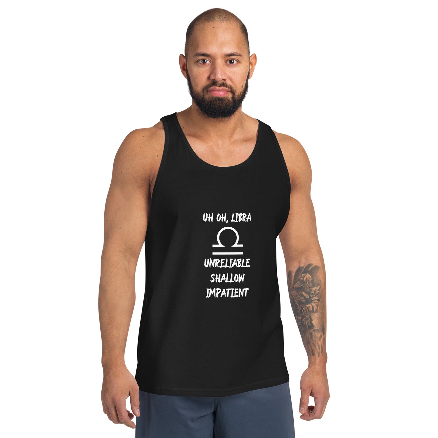“Uh Oh, Libra” Men's Tank Top