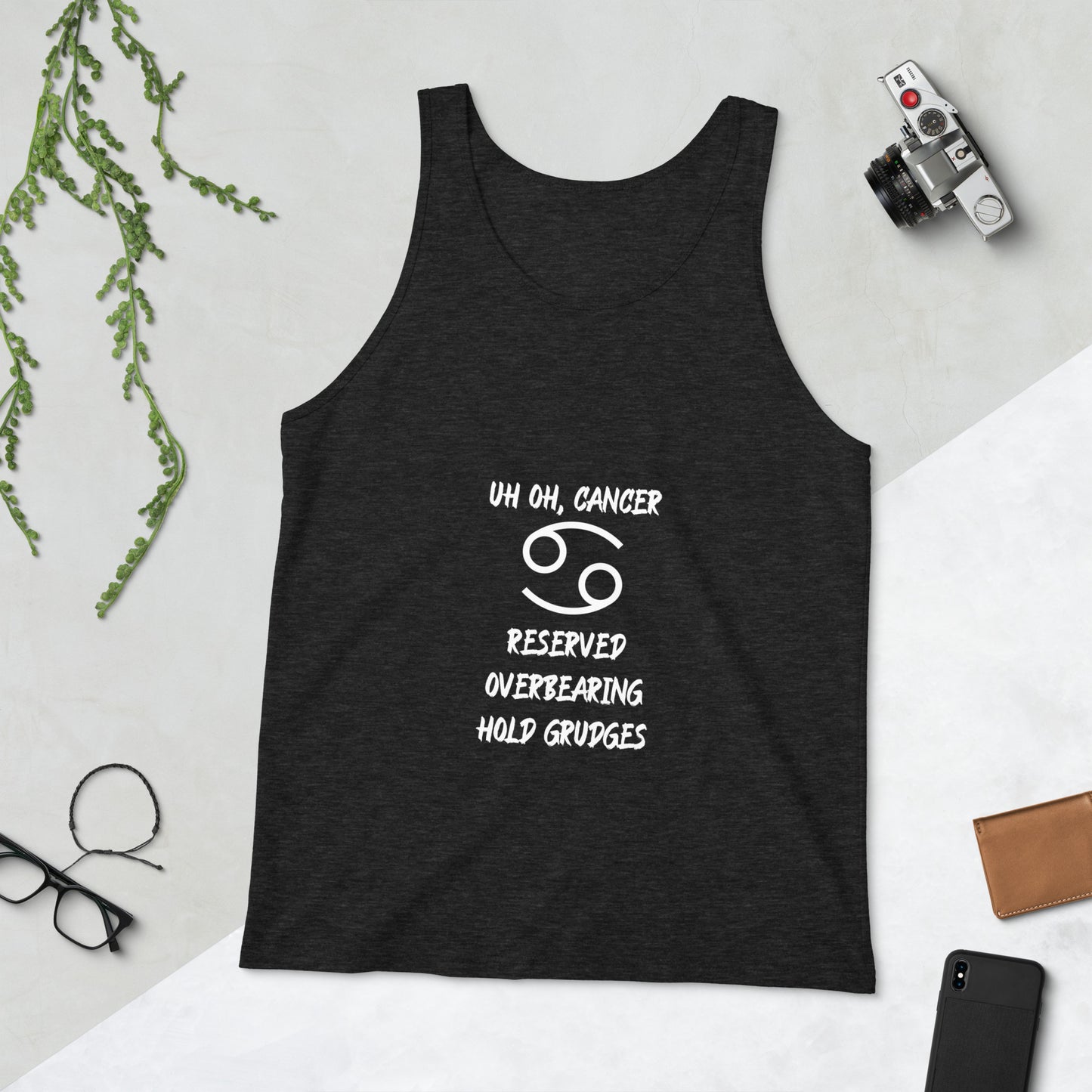 “Uh Oh, Cancer” Men's Tank Top