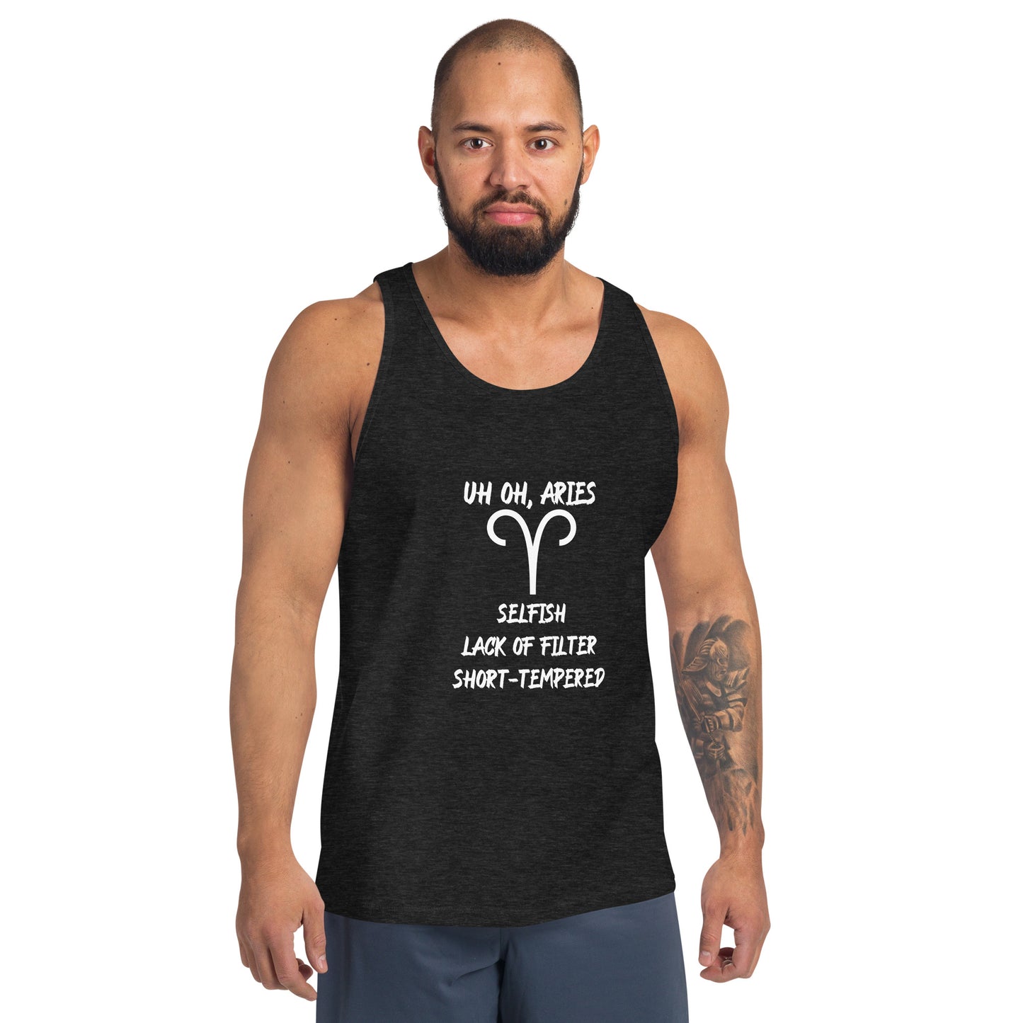 “Uh Oh, Aries” Men's Tank Top