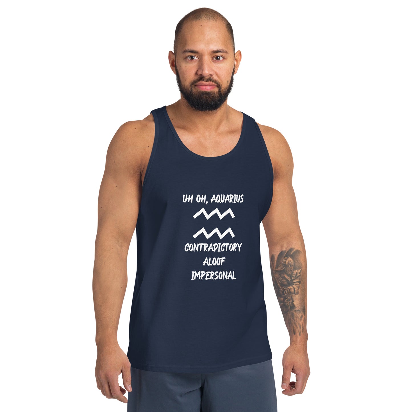 “Uh Oh, Aquarius” Men's Tank Top