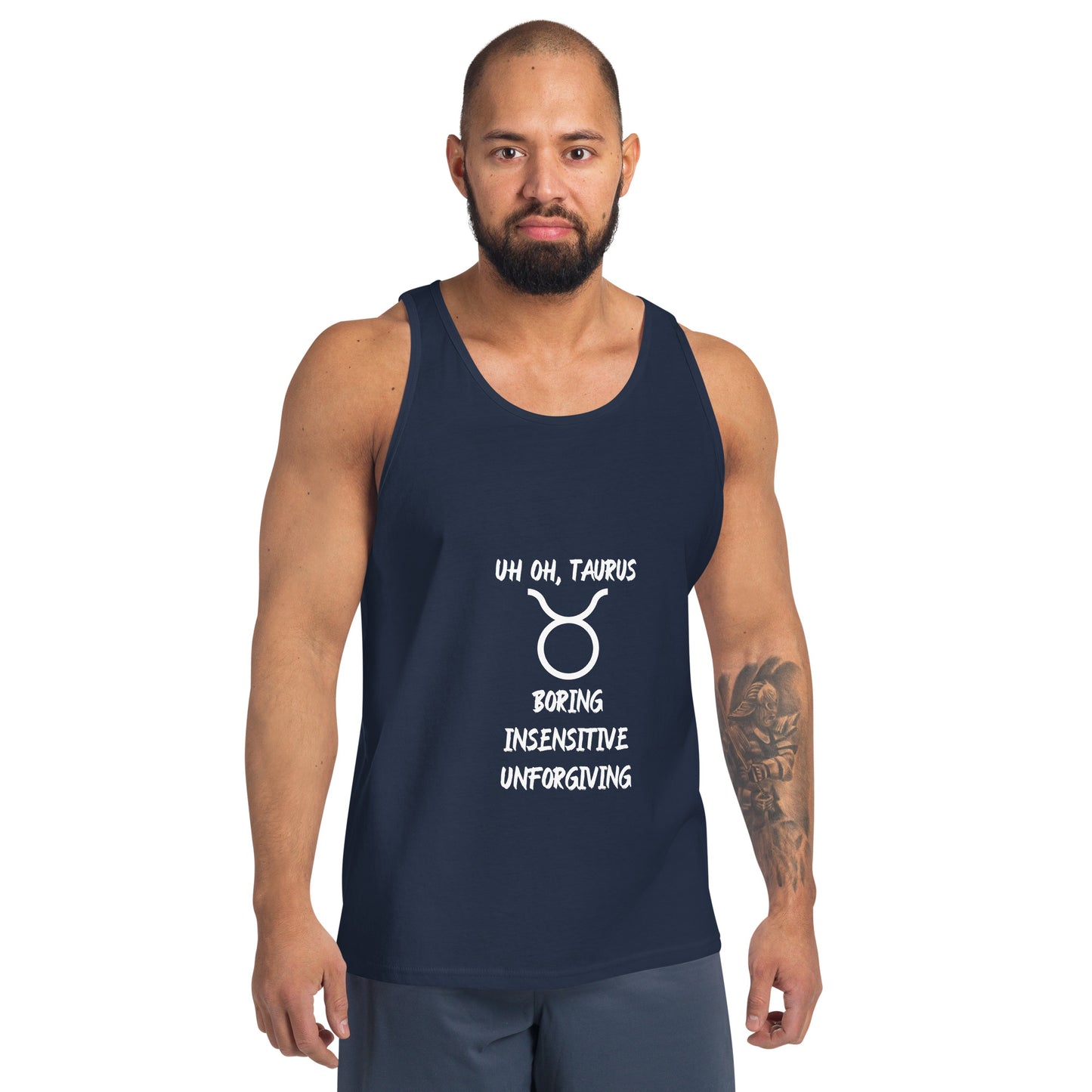 “Uh Oh, Taurus” Men's Tank Top