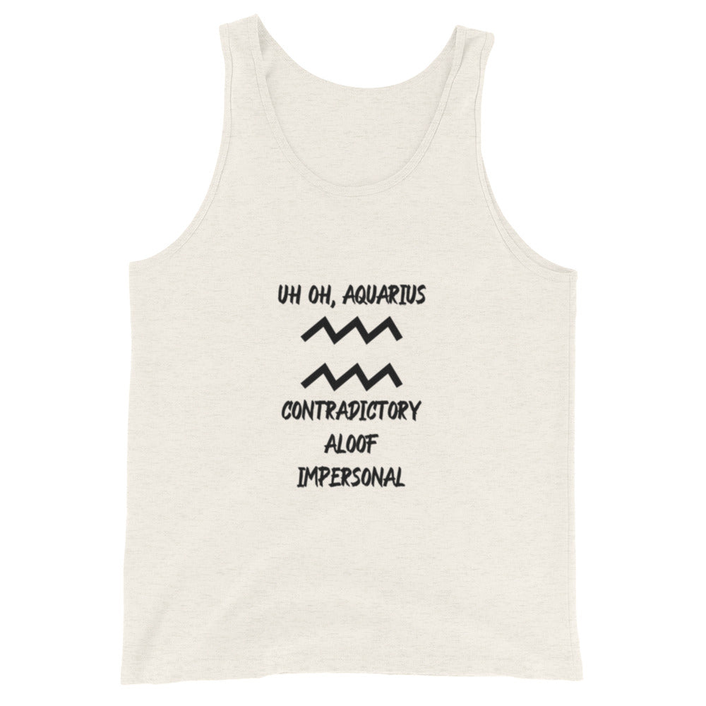 “Uh Oh, Aquarius” Men's Tank Top