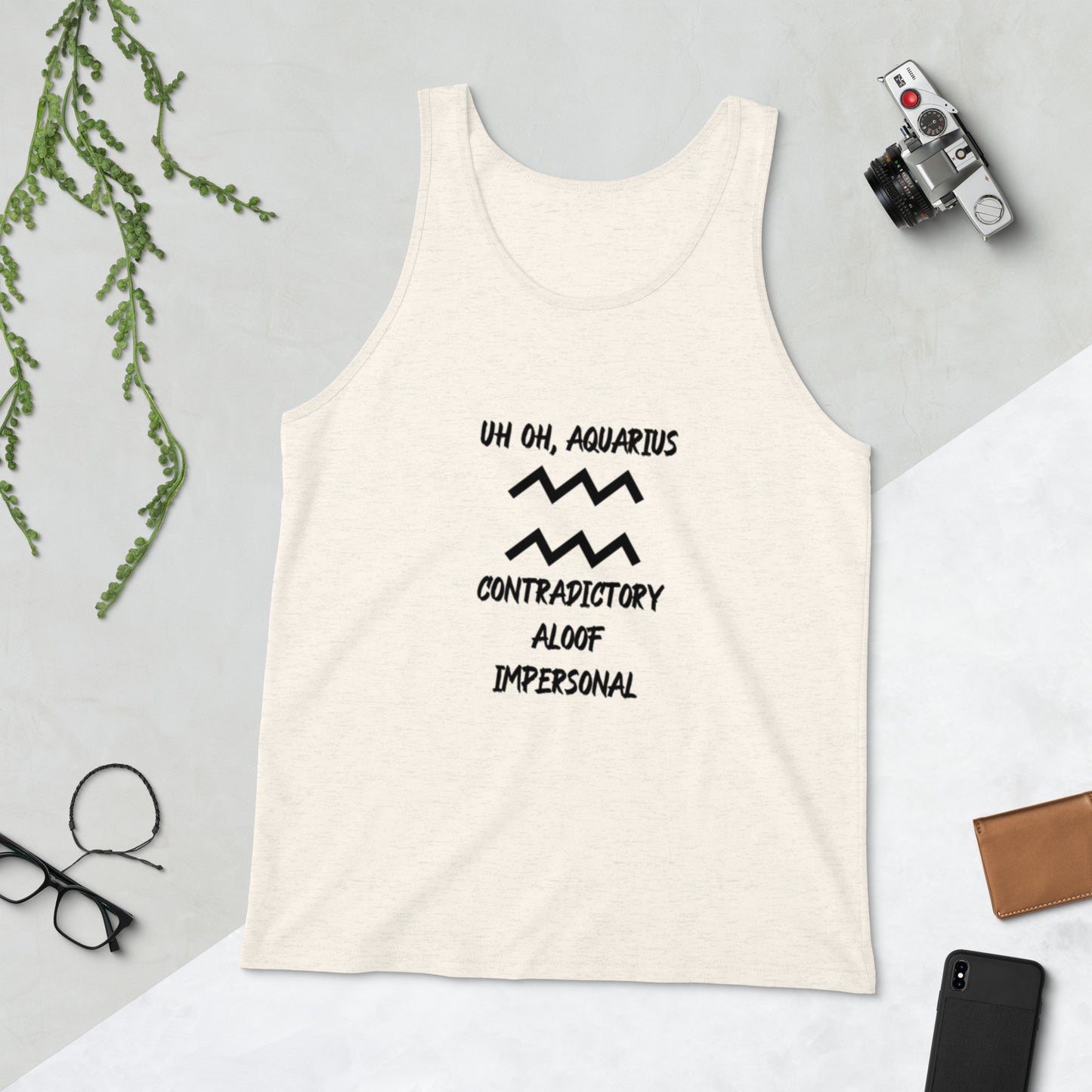 “Uh Oh, Aquarius” Men's Tank Top