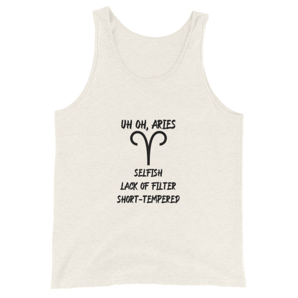 “Uh Oh, Aries” Men's Tank Top