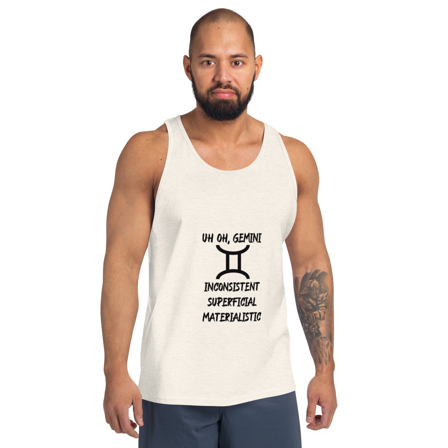 “Uh Oh, Gemini” Men's Tank Top