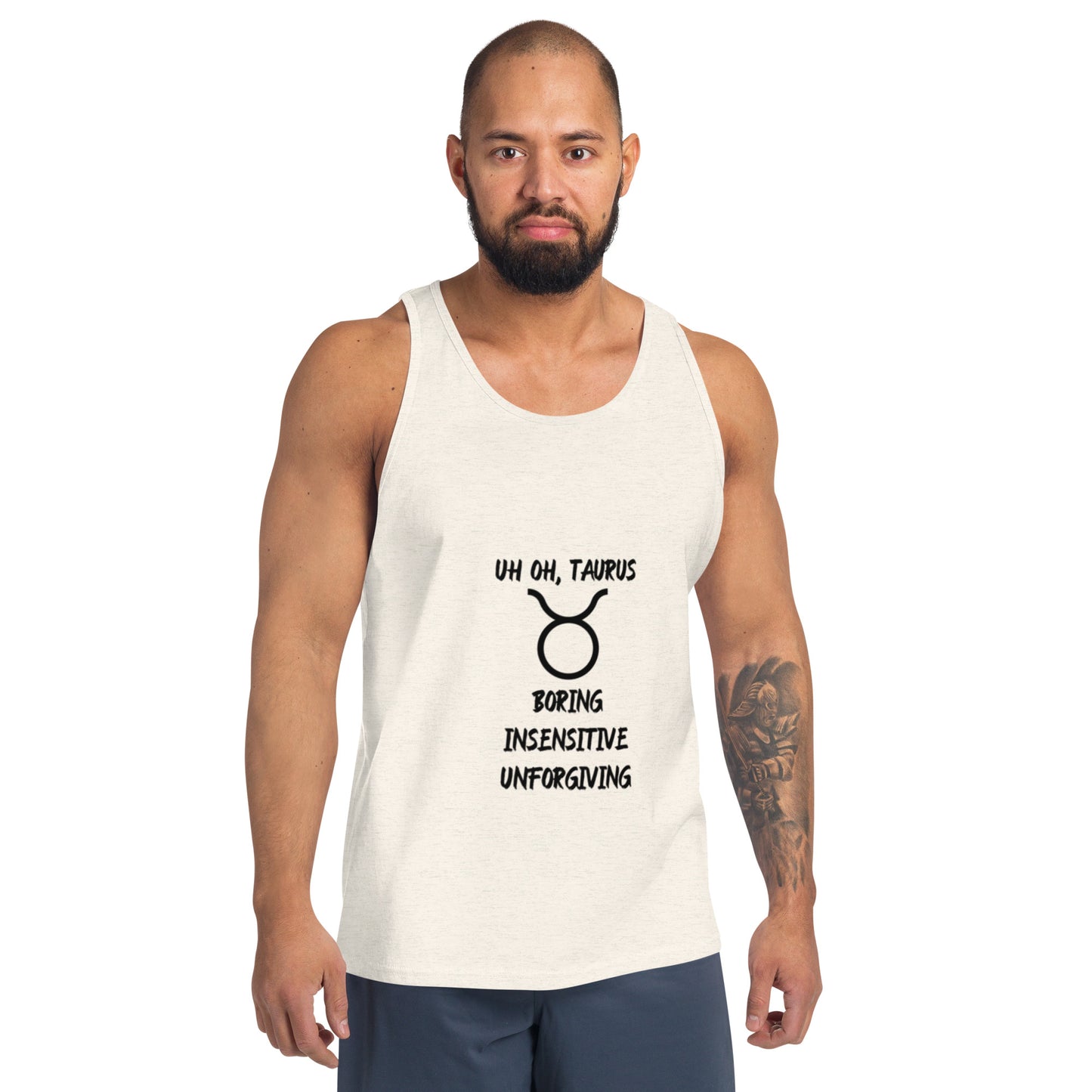 “Uh Oh, Taurus” Men's Tank Top