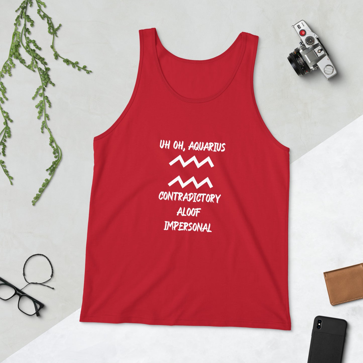 “Uh Oh, Aquarius” Men's Tank Top