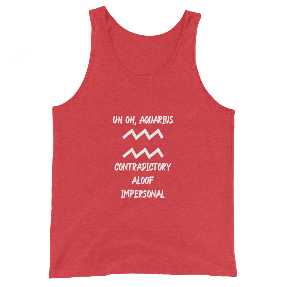 “Uh Oh, Aquarius” Men's Tank Top