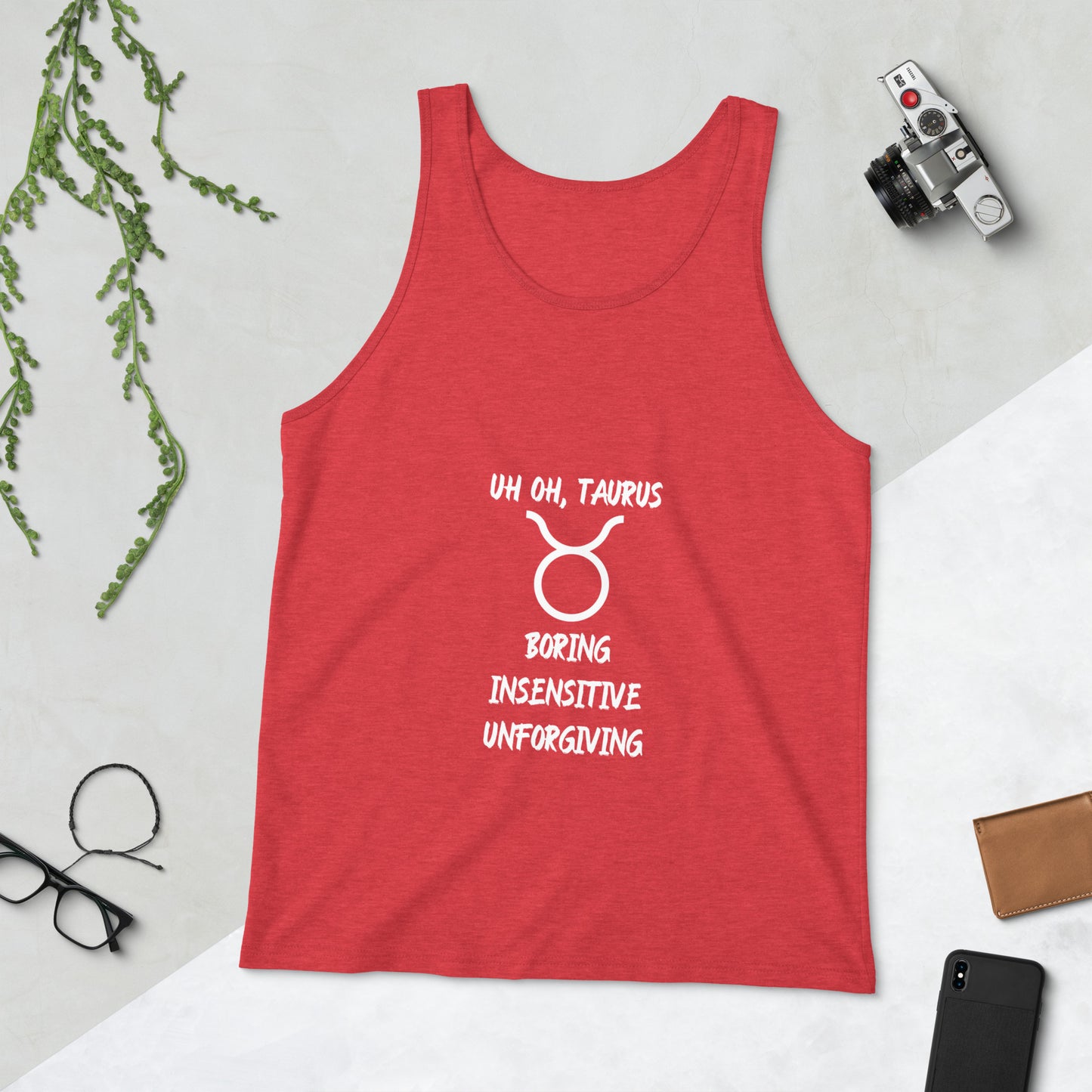 “Uh Oh, Taurus” Men's Tank Top