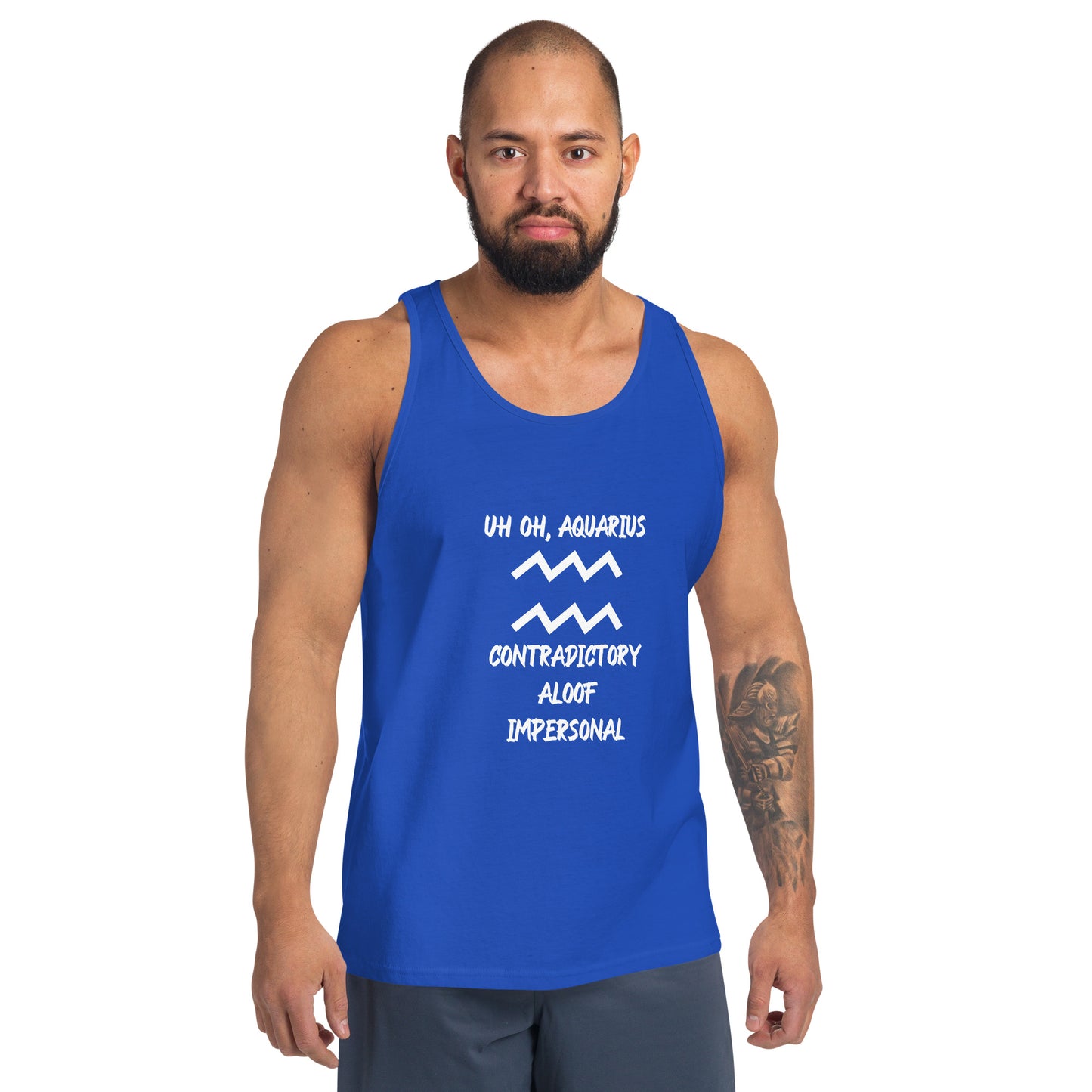 “Uh Oh, Aquarius” Men's Tank Top