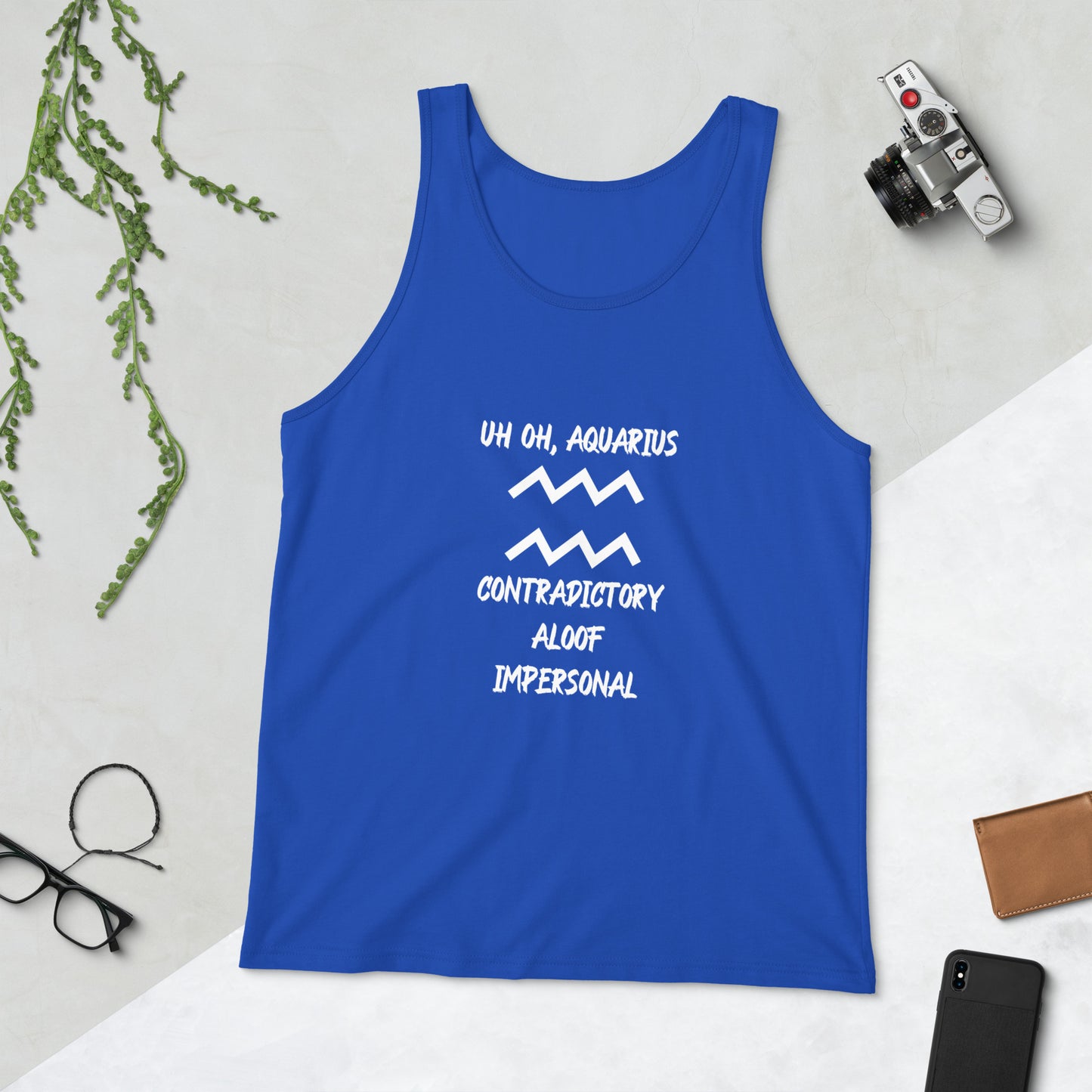“Uh Oh, Aquarius” Men's Tank Top