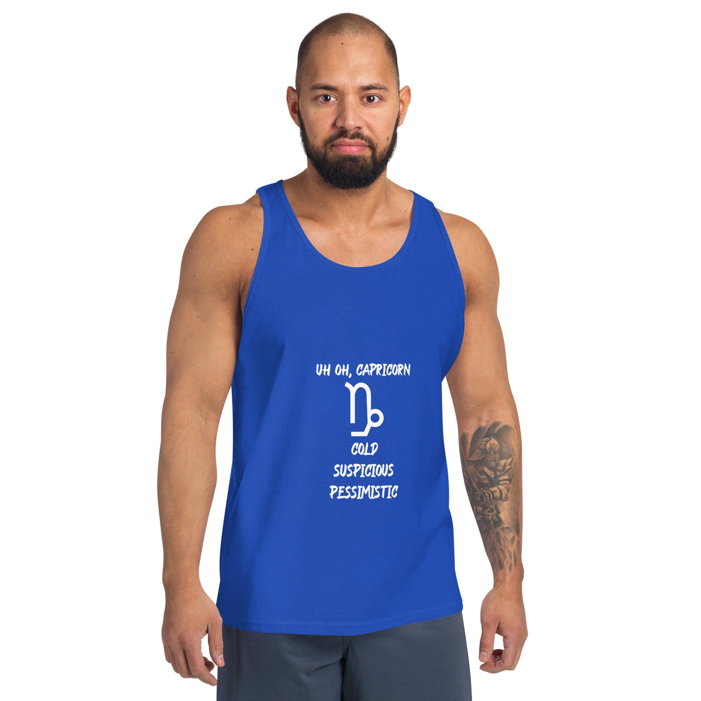 “Uh Oh, Capricorn” Men's Tank Top