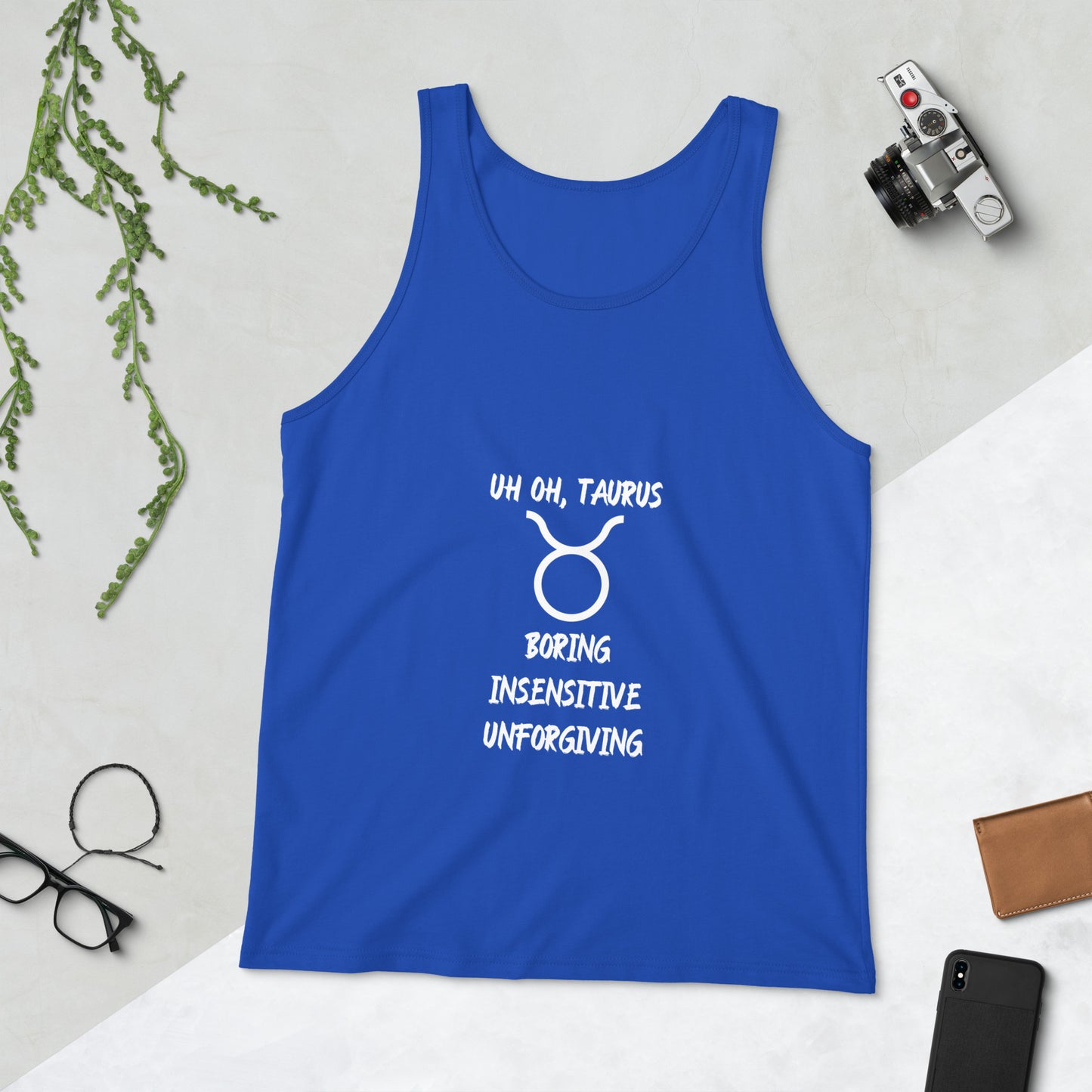 “Uh Oh, Taurus” Men's Tank Top