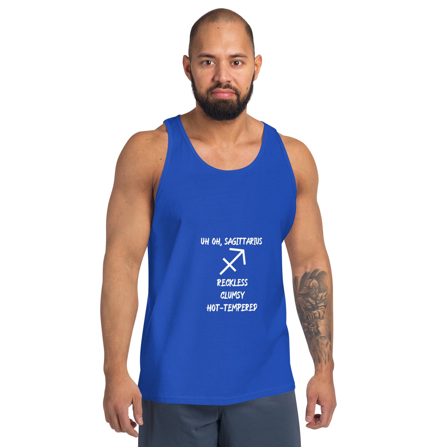 “Uh Oh, Sagittarius” Men's Tank Top