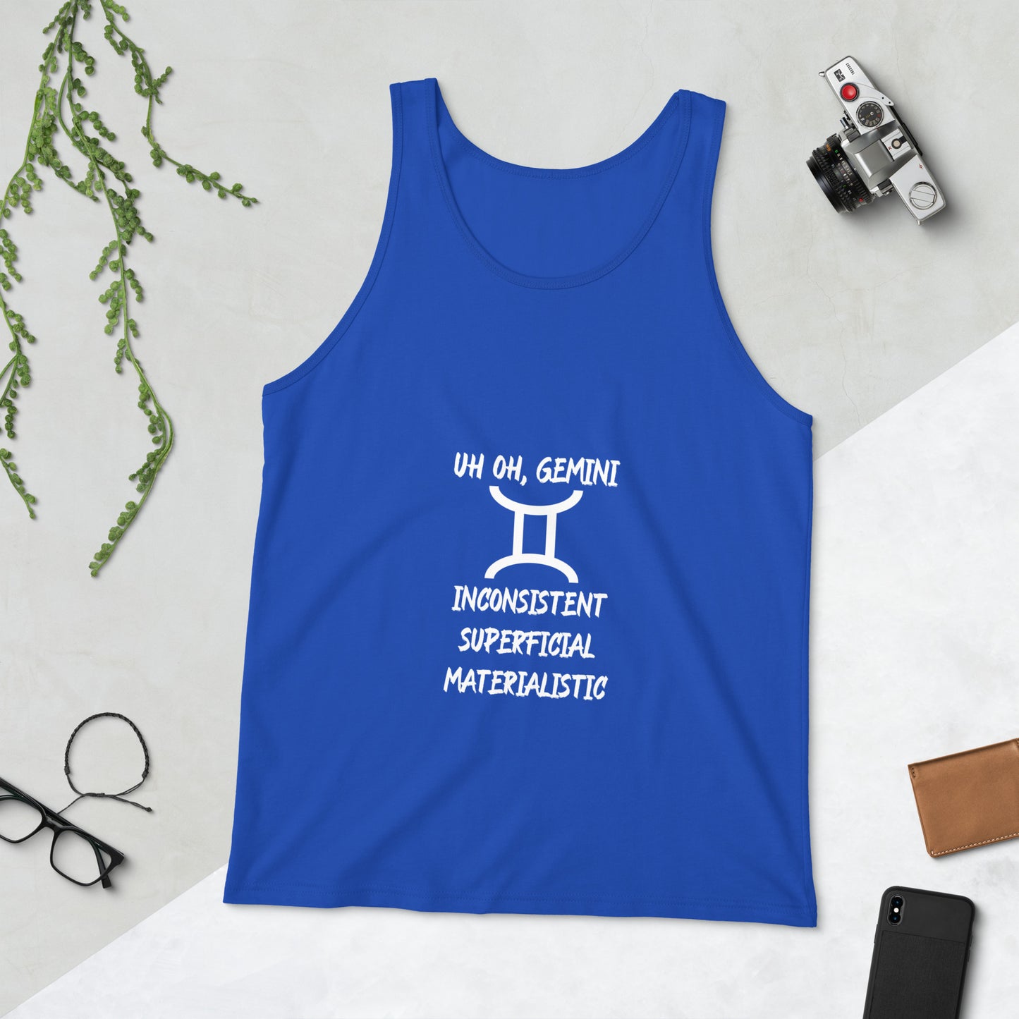 “Uh Oh, Gemini” Men's Tank Top