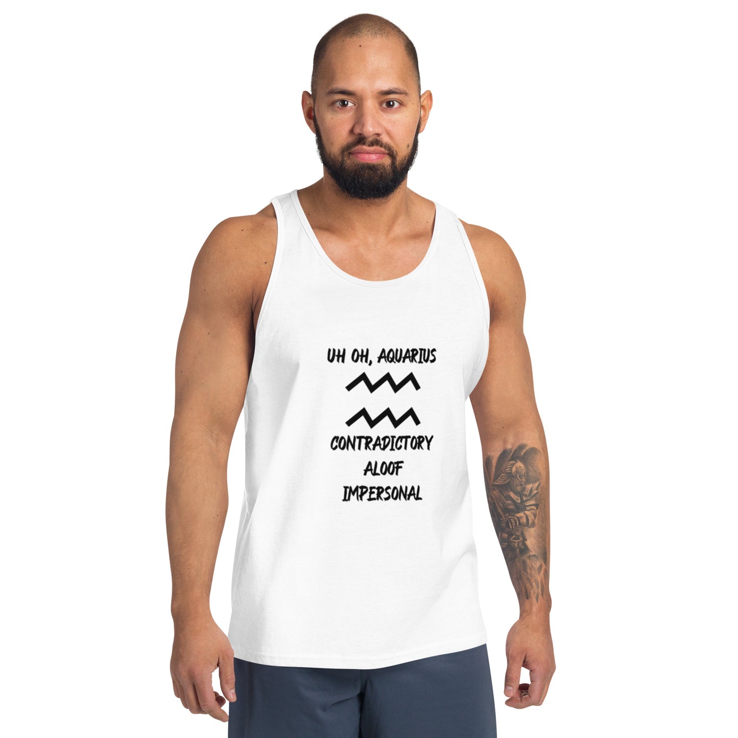 “Uh Oh, Aquarius” Men's Tank Top
