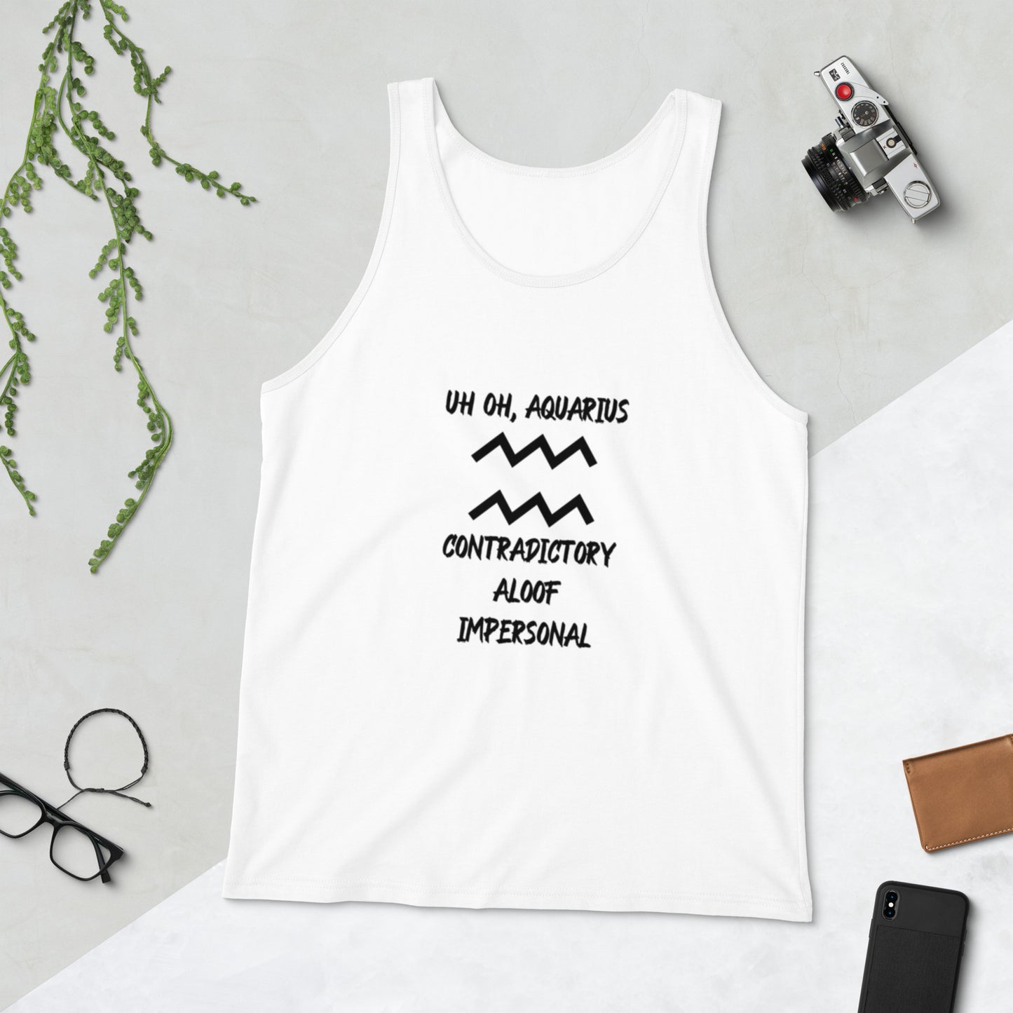 “Uh Oh, Aquarius” Men's Tank Top