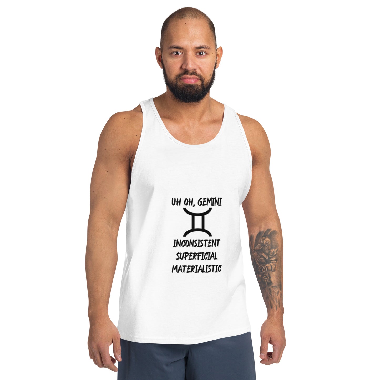 “Uh Oh, Gemini” Men's Tank Top
