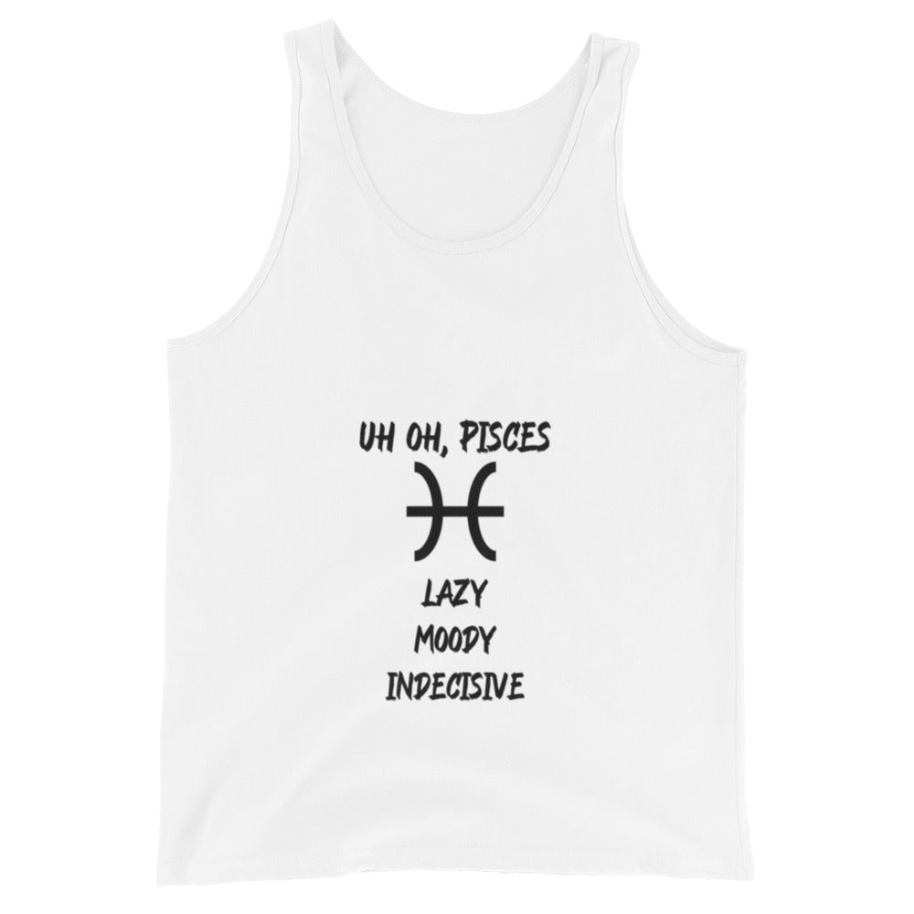 “Uh Oh, Pisces” Men's Tank Top