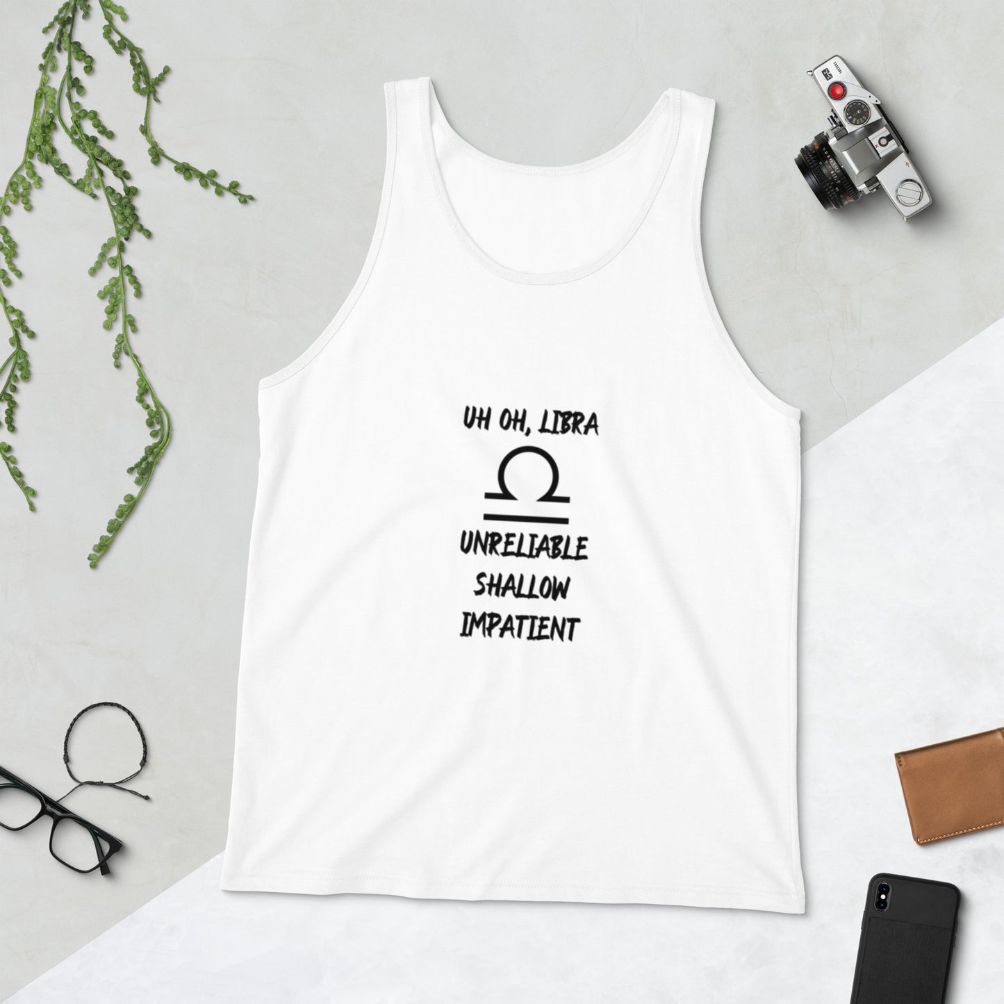 “Uh Oh, Libra” Men's Tank Top