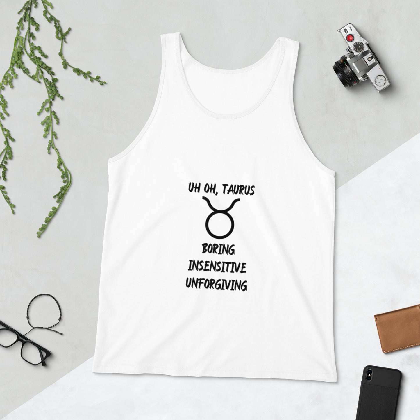 “Uh Oh, Taurus” Men's Tank Top