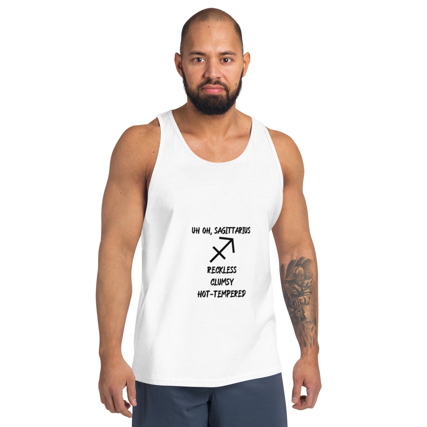 “Uh Oh, Sagittarius” Men's Tank Top