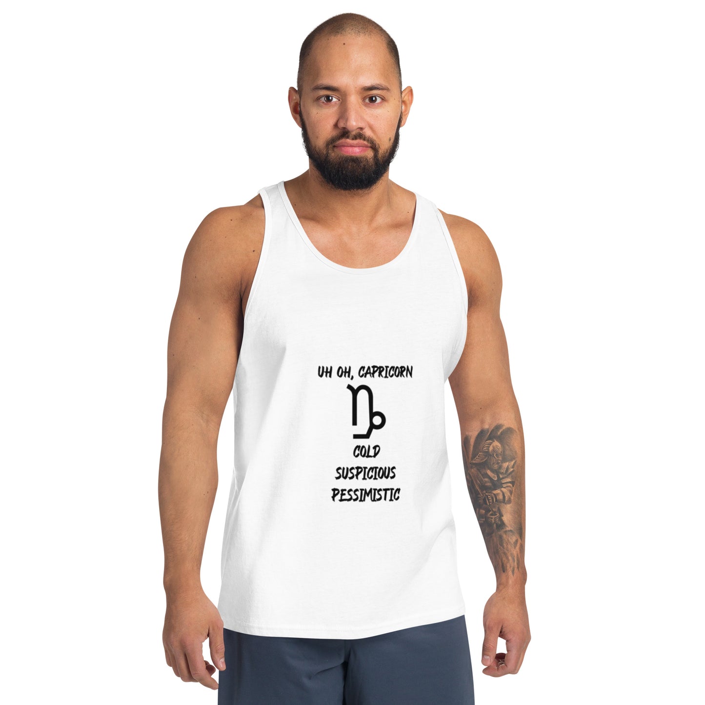“Uh Oh, Capricorn” Men's Tank Top