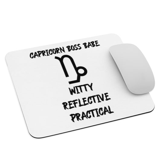 “Capricorn Boss Babe” Mouse Pad
