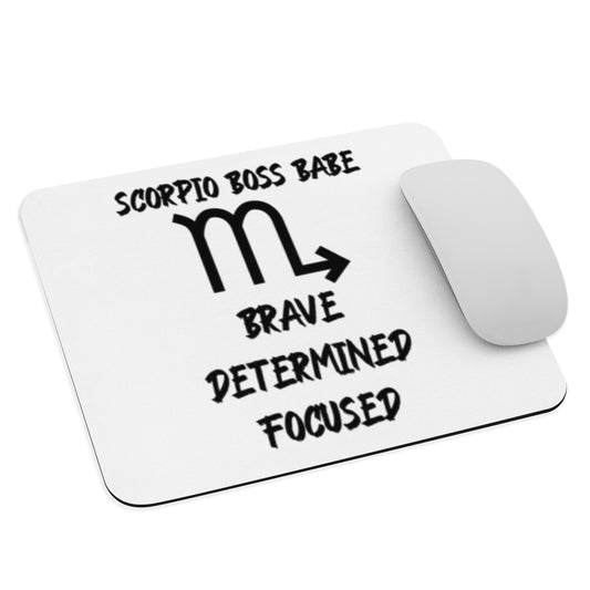“Scorpio Boss Babe” Mouse Pad