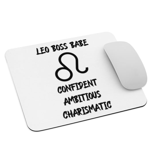 “Leo Boss Babe” Mouse Pad