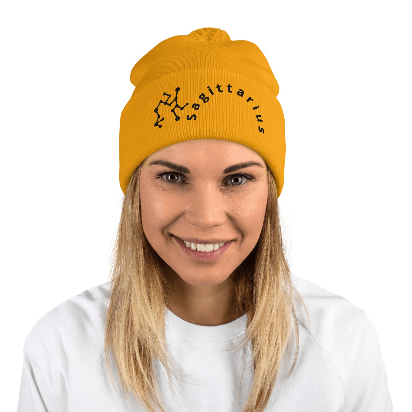 “Sagittarius” Pom-Pom Beanie
