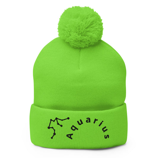 “Aquarius” Pom-Pom Beanie