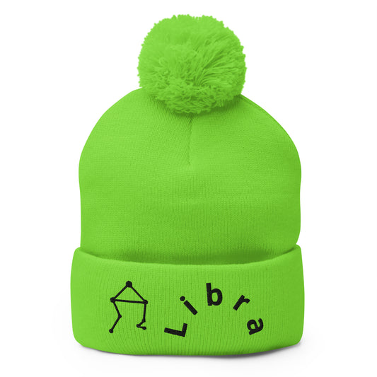 “Libra” Pom-Pom Beanie