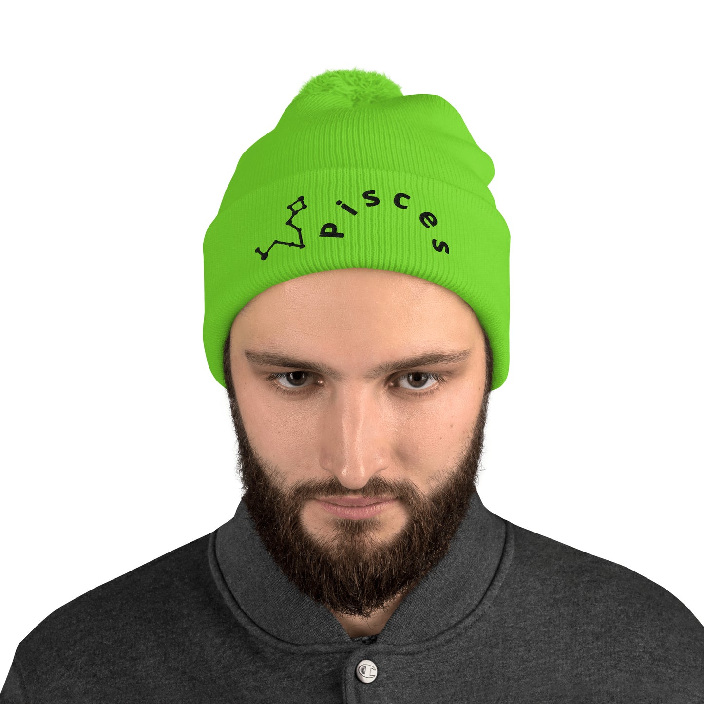 “Pisces” Pom-Pom Beanie