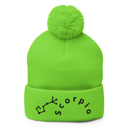 “Scorpio” Pom-Pom Beanie