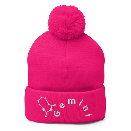 “Gemini” Pom-Pom Beanie
